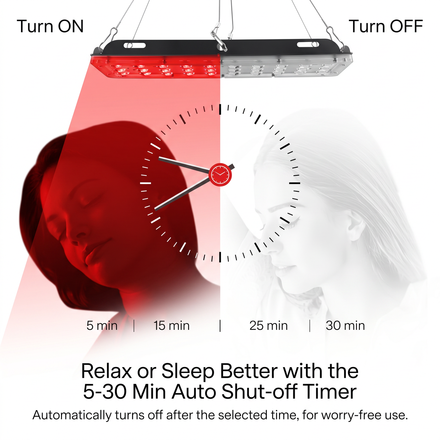 Red Light Therapy Panel Pro | 660nm 850nm with Tripod & Ceiling Mount