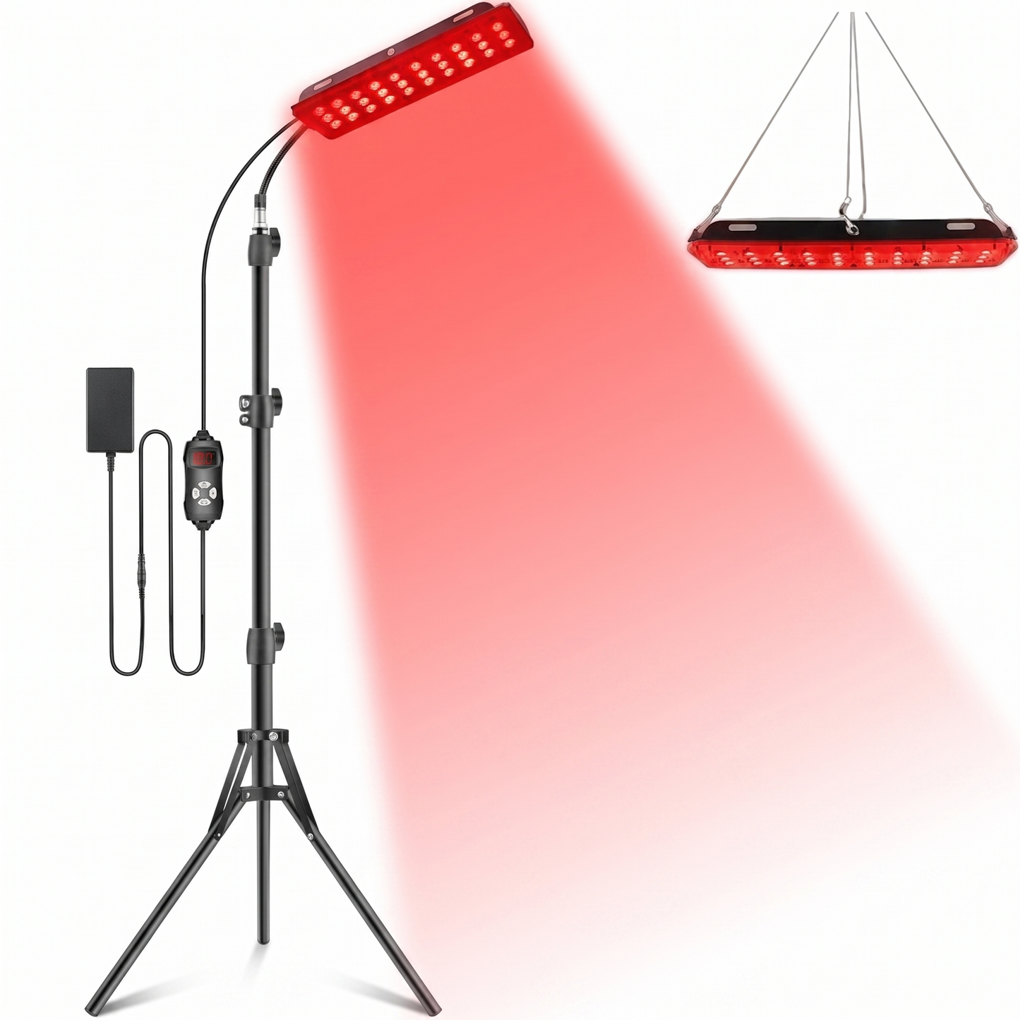 Red Light Therapy Panel Pro | 660nm 850nm with Tripod & Ceiling Mount